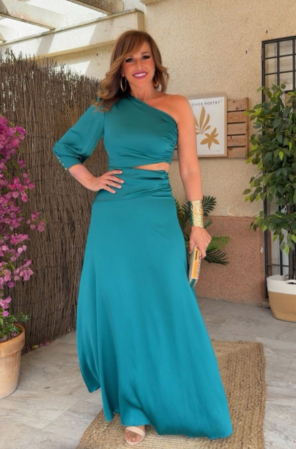 Vestido Satin Jade