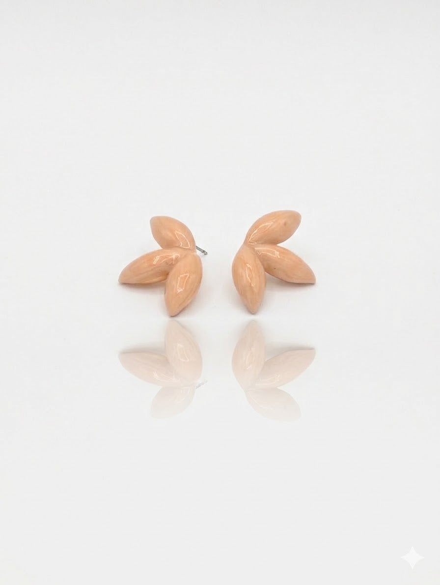 Pendiente Pétalos Nude